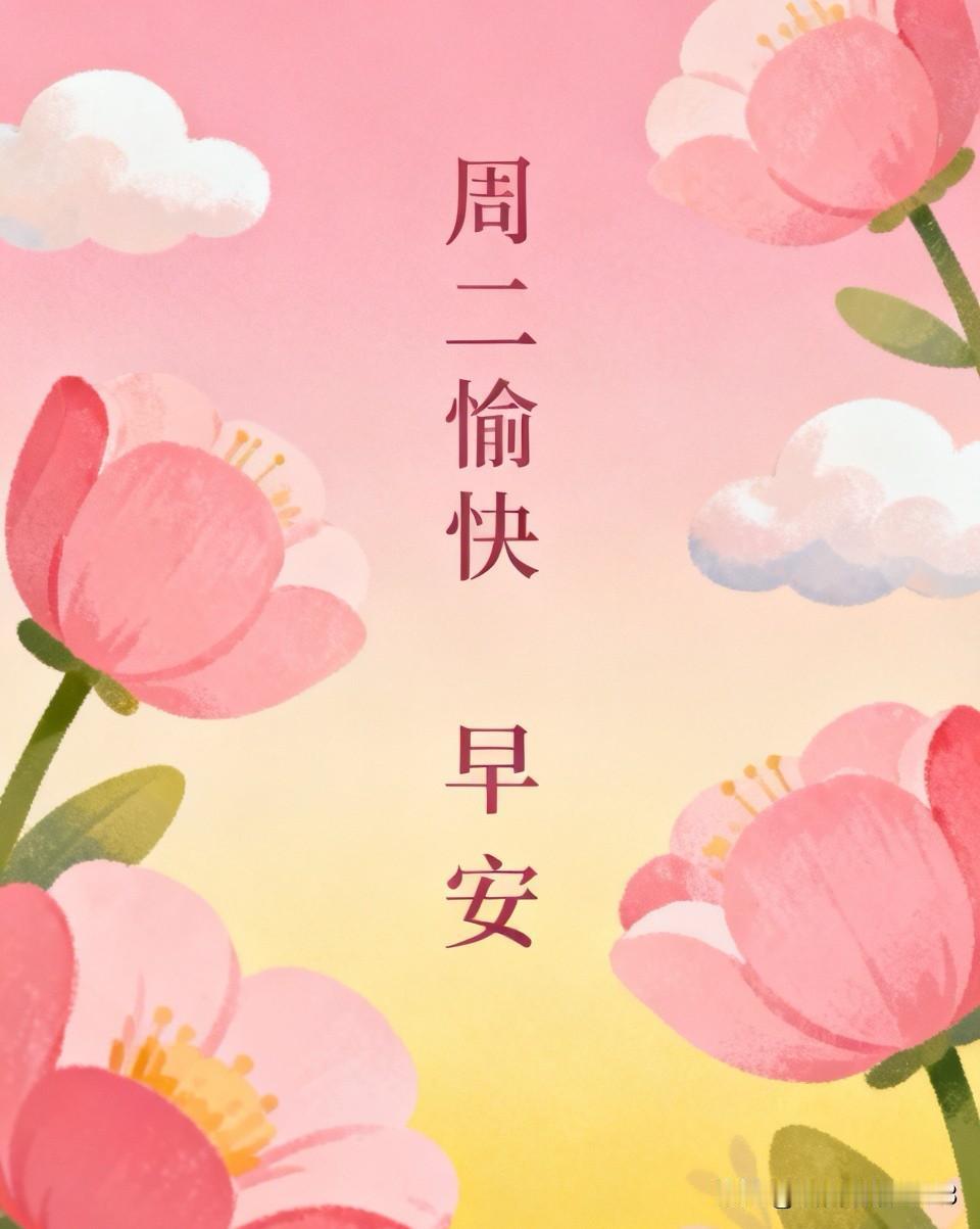 周二愉快，早安，愿你今天元气满满，加油！💘🌹²²⁰²⁶/₀₆.₀₉ᵕ̈ ?