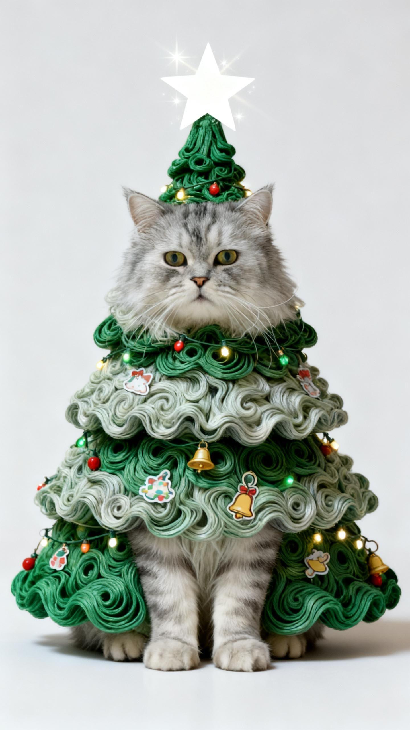 圣诞猫咪造型