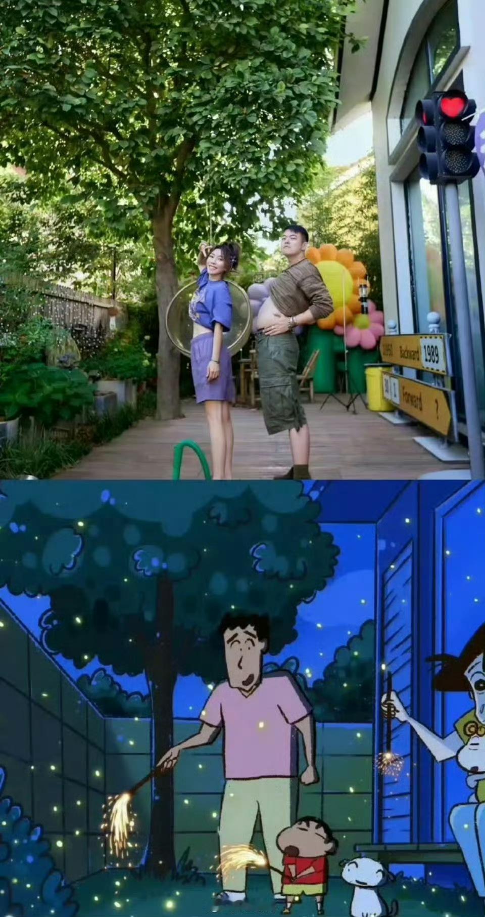 黄雅莉两口子也太会了吧，家里弄的跟《蜡笔小新》的家一模一样，真的是漫画走进现实