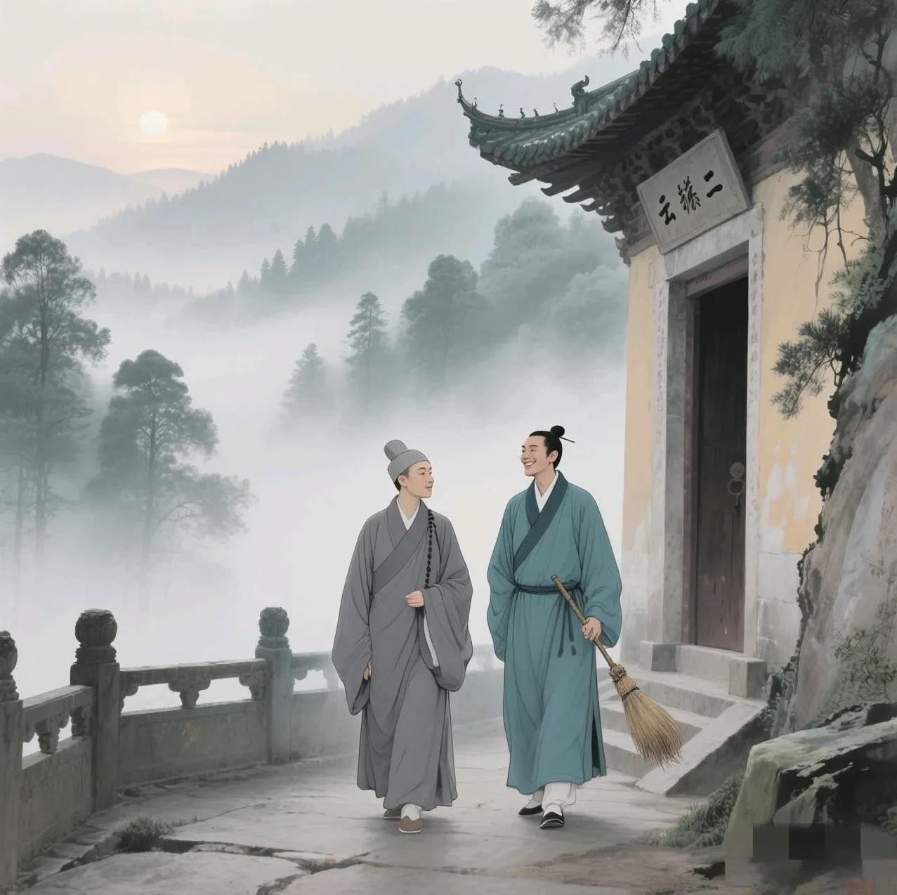 越地有个叫怀一的僧人，住在云门寺。咸通年间的一天凌晨，他正要上殿烧香，忽然看见一