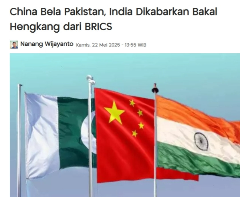 印度威胁要退出金砖国家？声称“不满中国支持巴基斯坦”，莫迪真把自己当回事了印尼