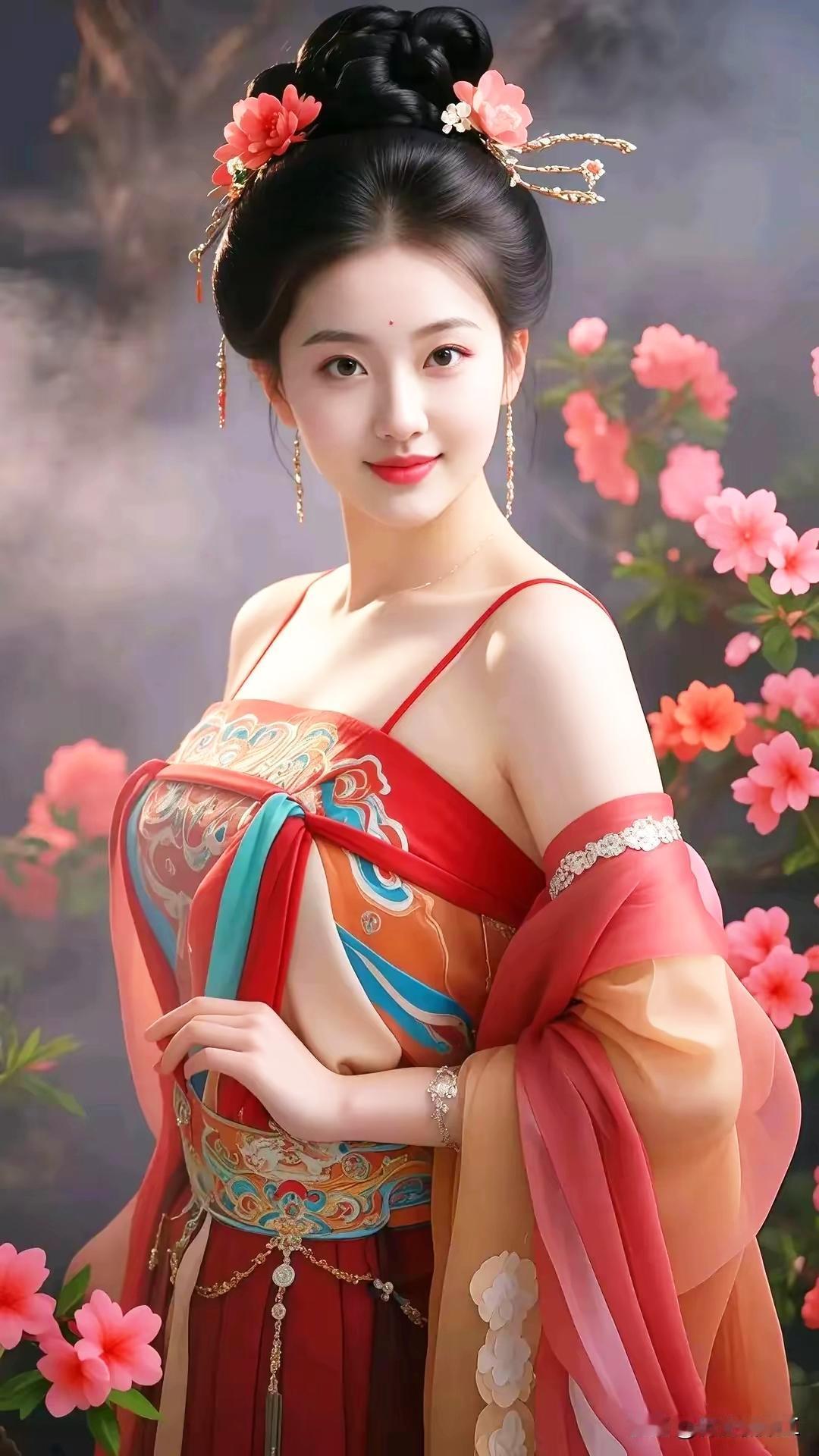 穿越时空的古典美人，惊艳了整个画面！