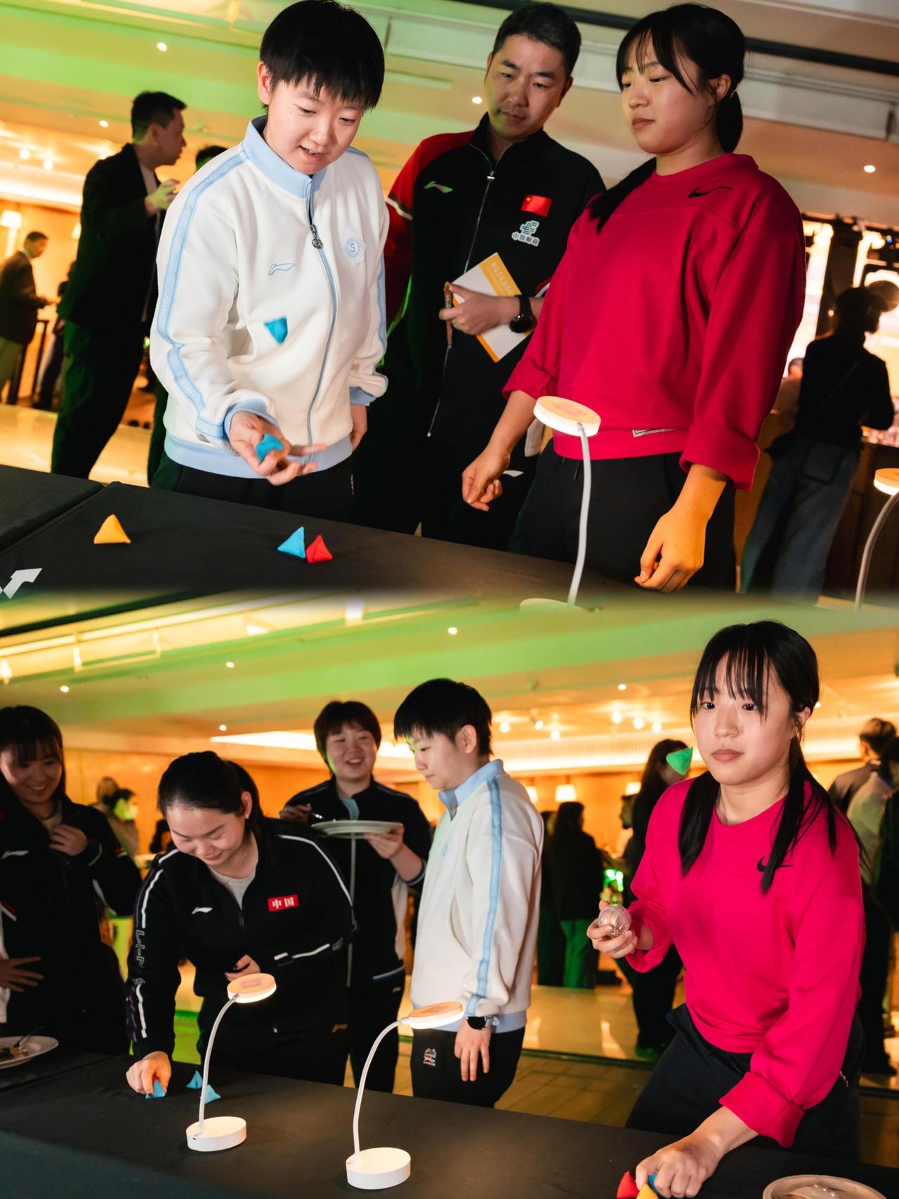 孙颖莎身边的人，佳佳和蒯曼始终在！大丫头吃好吃的就是心情好，上次也是端着盘子，