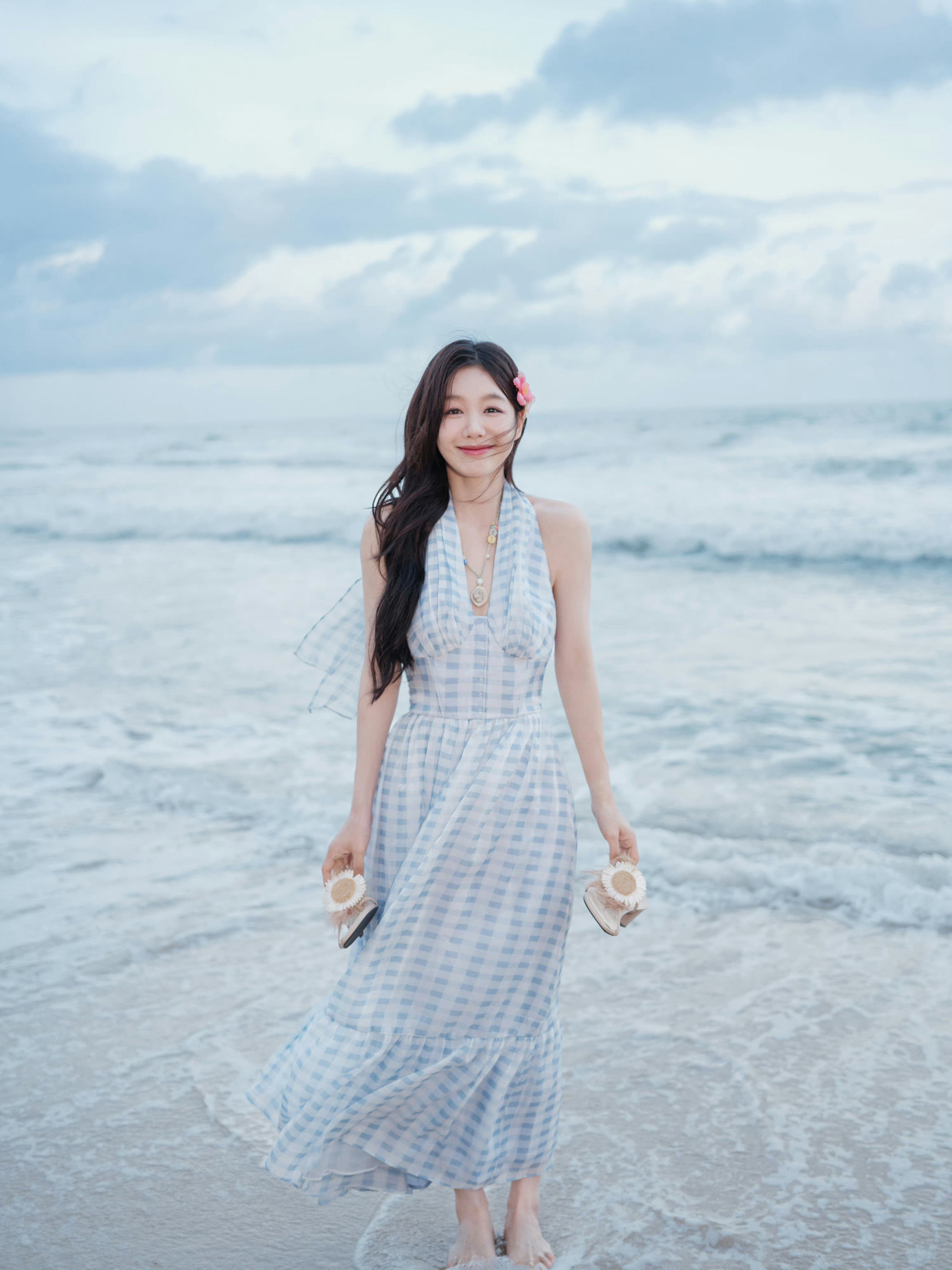 徐梦洁，一抹淡蓝，初秋浪漫​​​