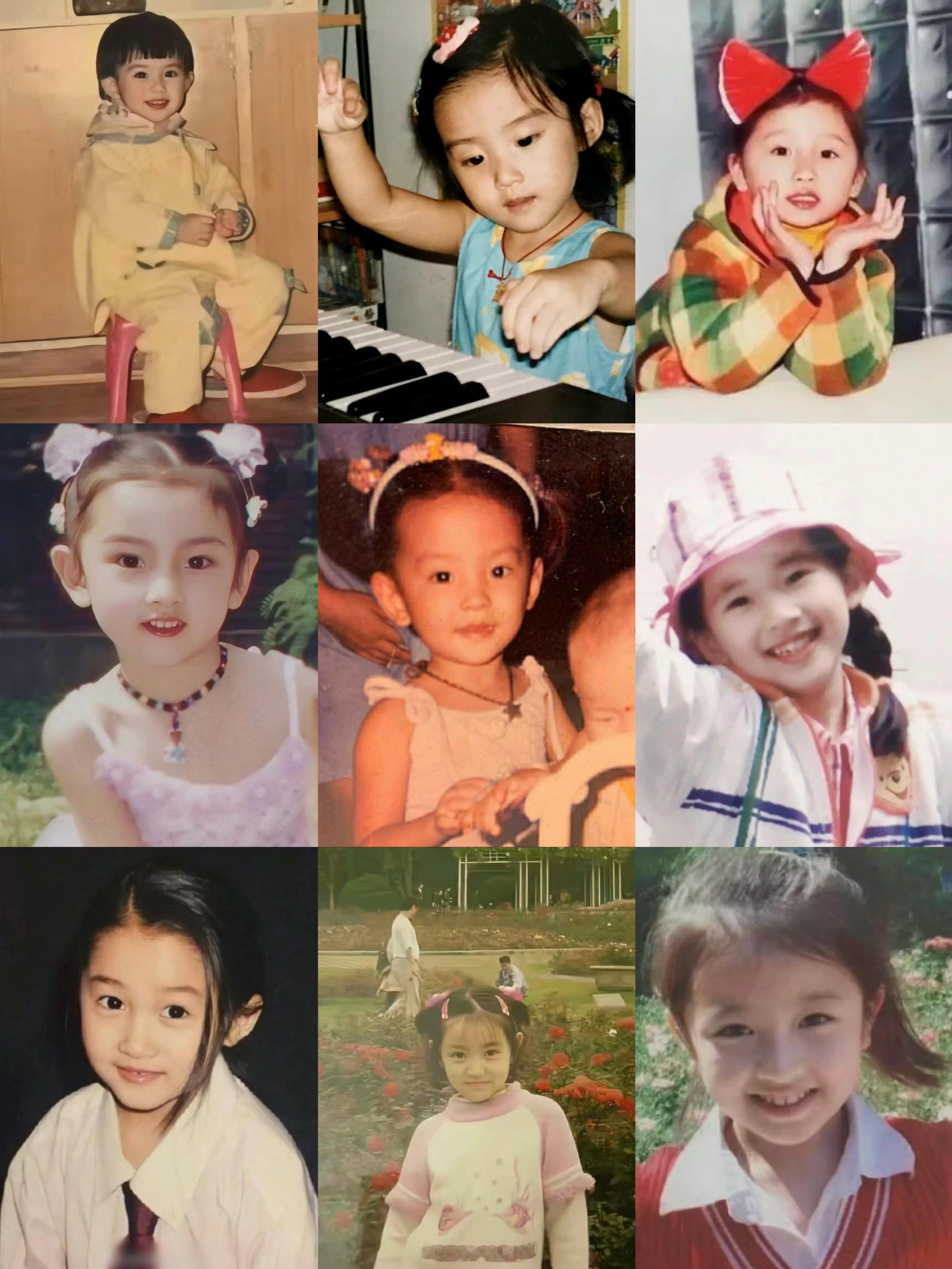 95花女明星童年照，我认出了虞书欣，宋祖儿，关晓彤，你能认出几位❓