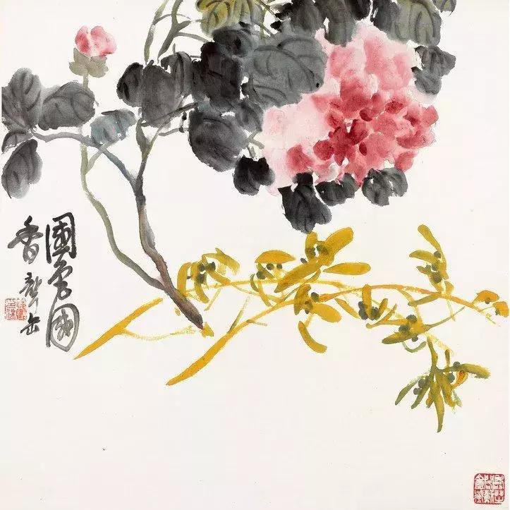 吴昌硕​​​《清供册》欣赏传统文化绘画