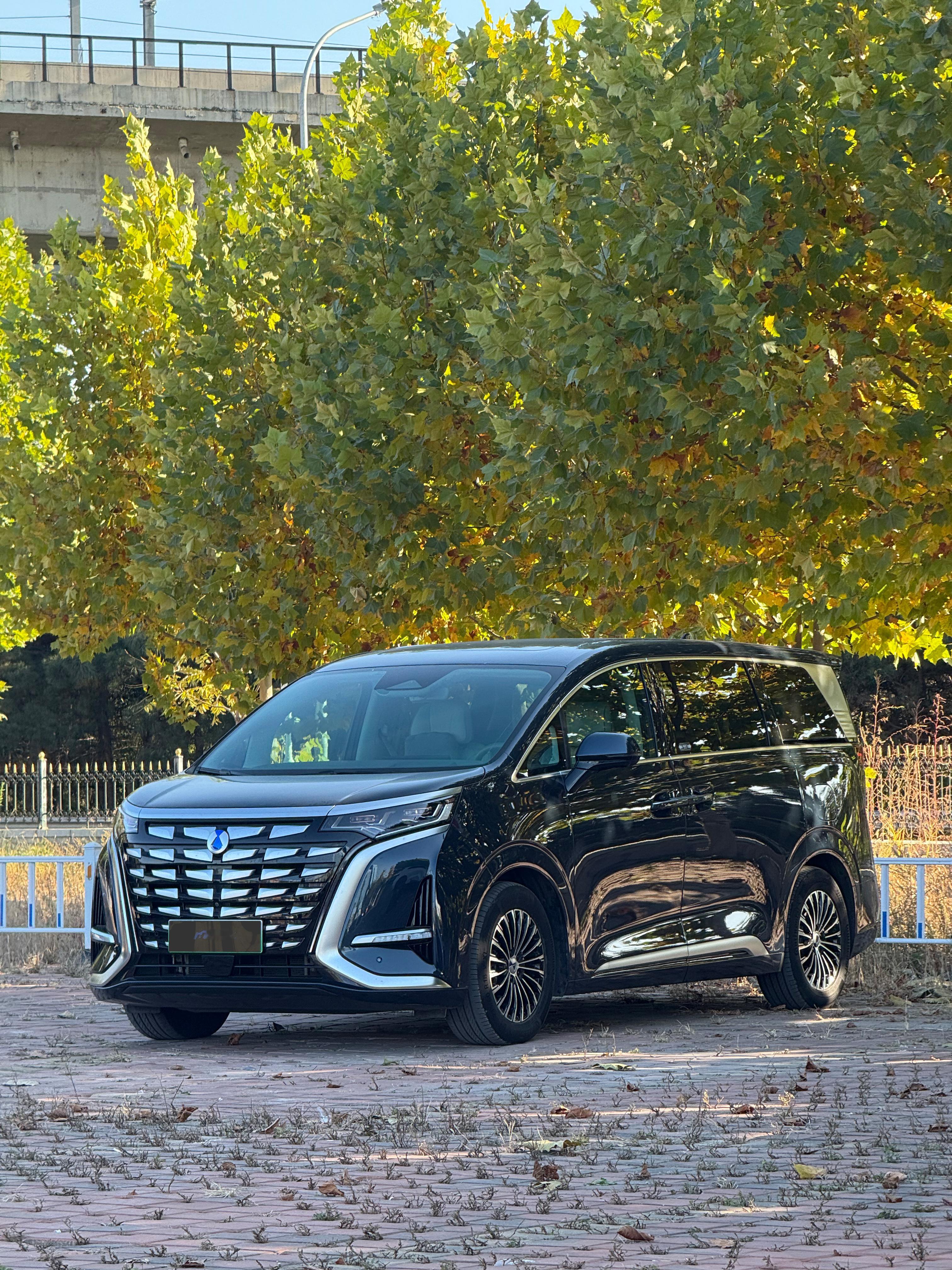 昨天买了台腾势D9老客户的车3.3万公里原漆带车衣23年22款腾势