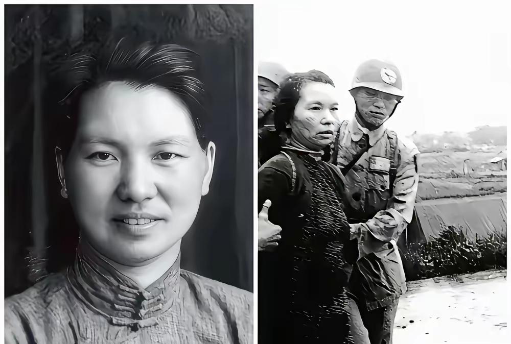 这是1950年6月10号，被押往台北马场町刑场的巾帼英雄朱枫烈士留下的最后遗照。