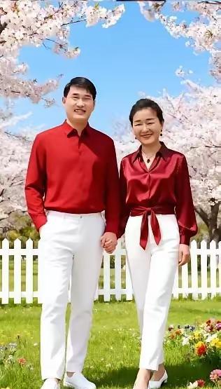 穿上高档情侣装，谁说大衣哥夫妻俩不洋气？人家是有钱不想打扮，跟那些脸朝黄土背朝天