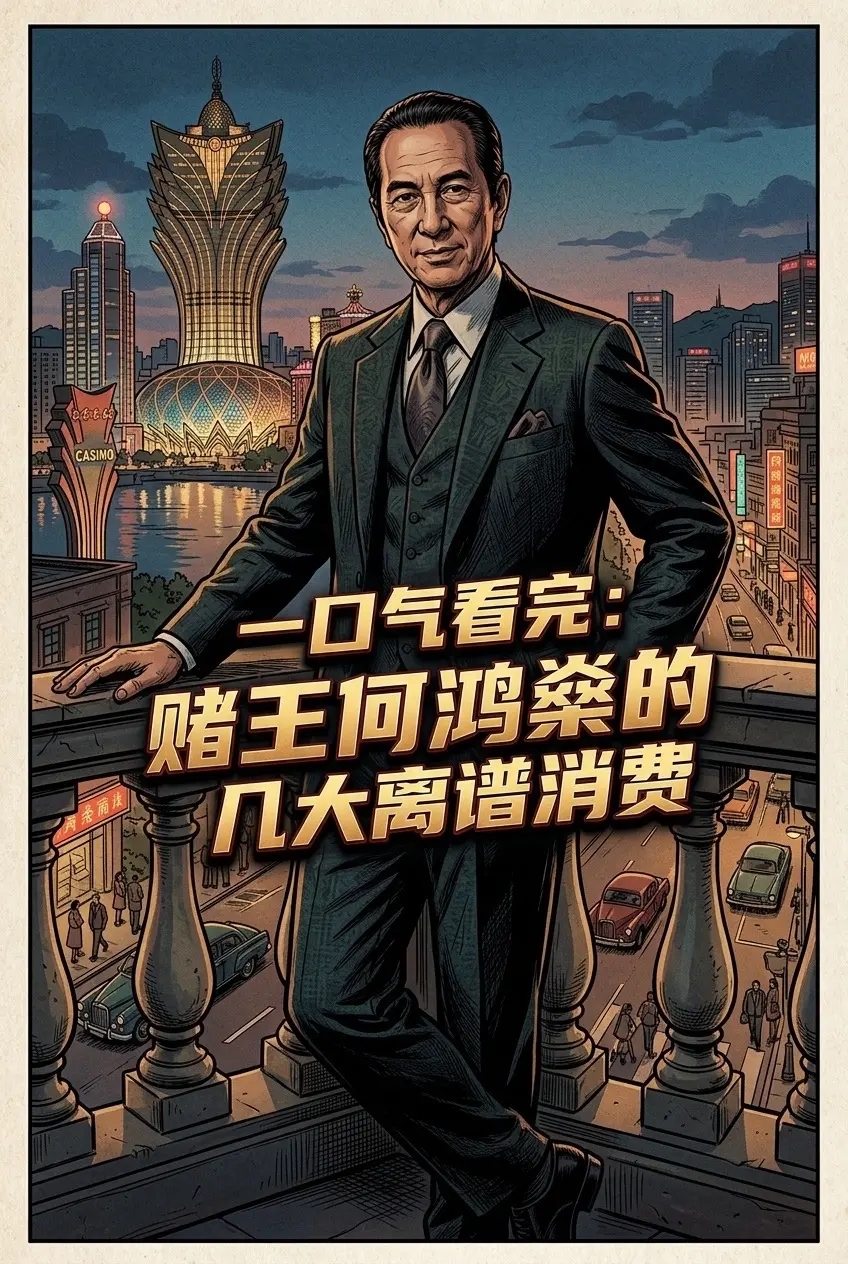 简直就是花钱大师，一口气看完:赌王何鸿燊。的几大离谱消费