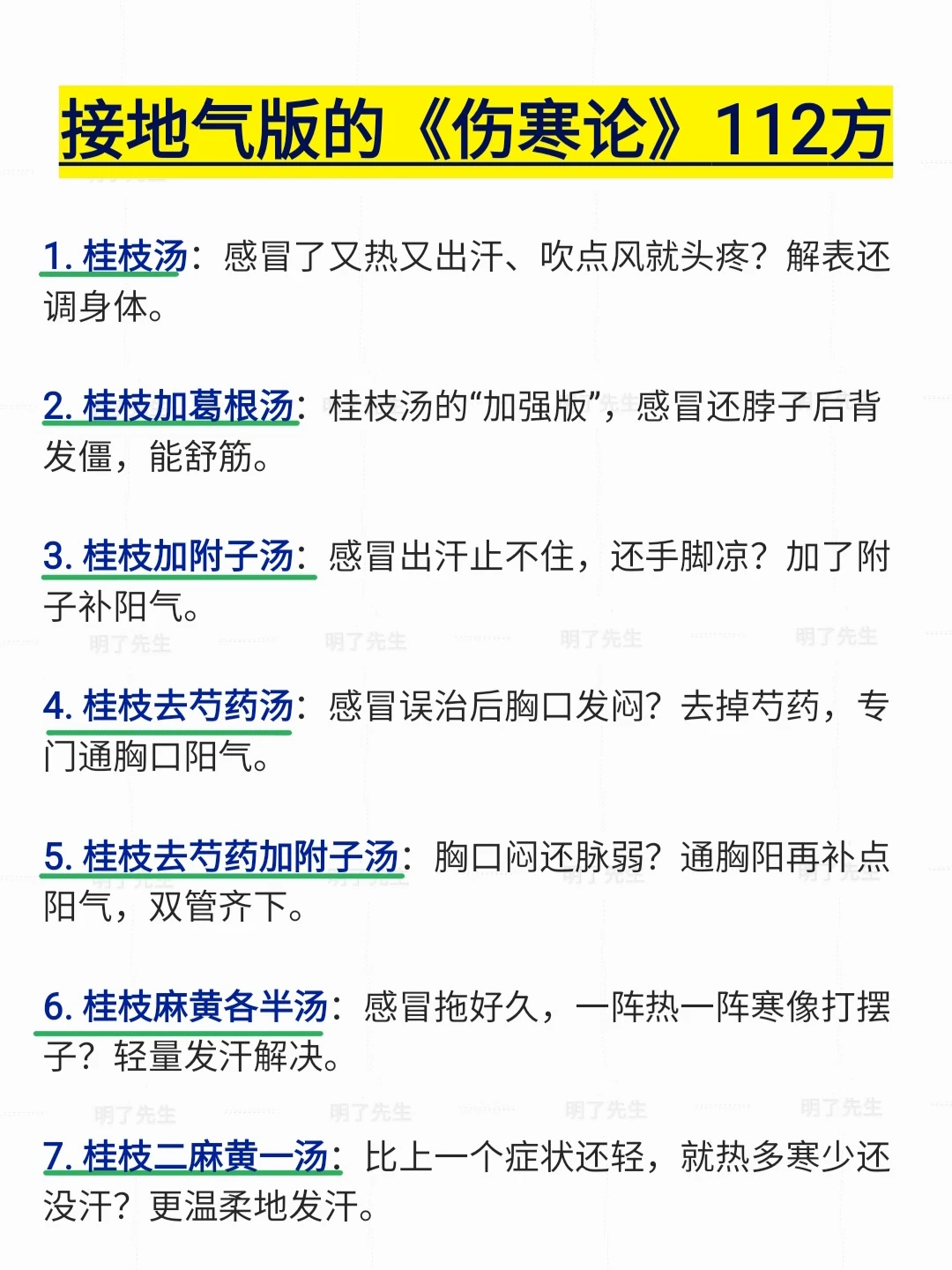 最接地气版的《伤寒论》112方，中医入门