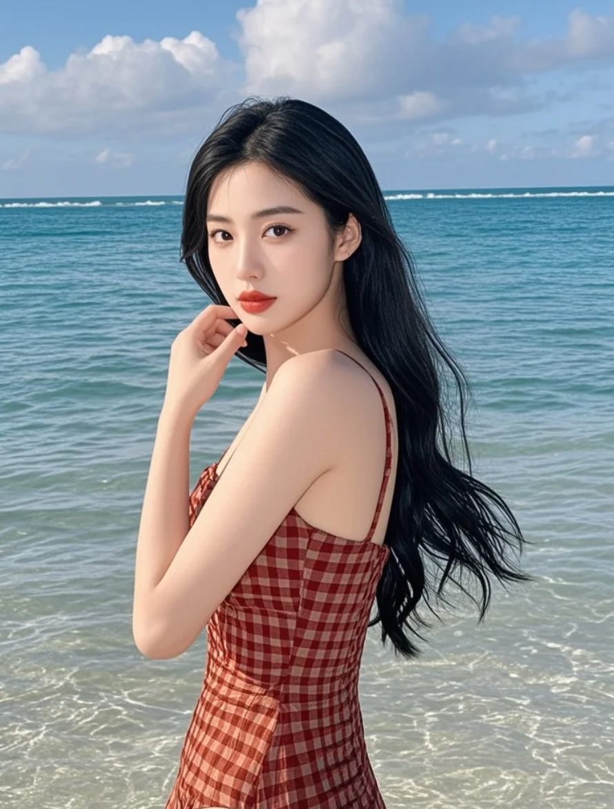这样的海边窈窕身材，能给你别样视觉冲击不？