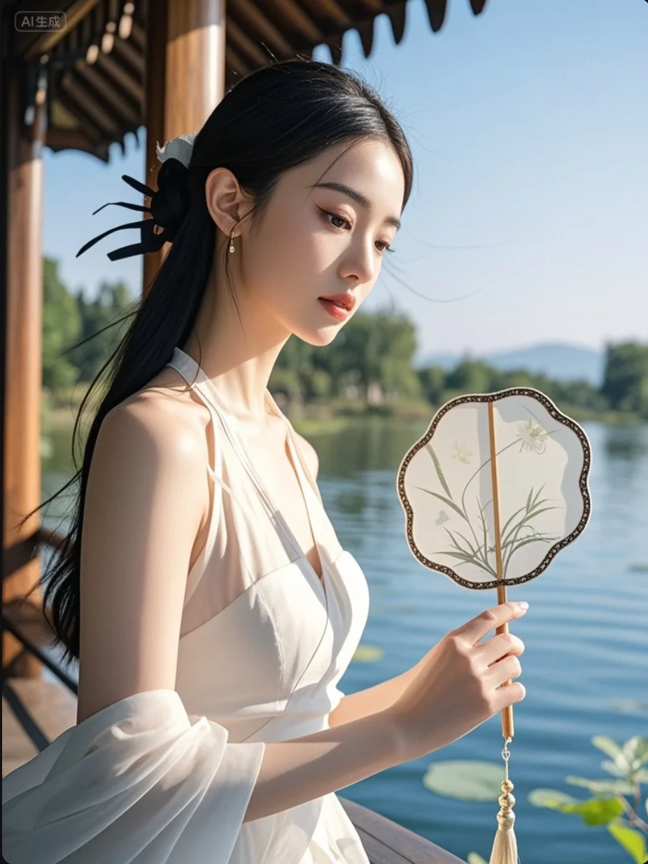 她的眼神，藏着半卷未落款的诗