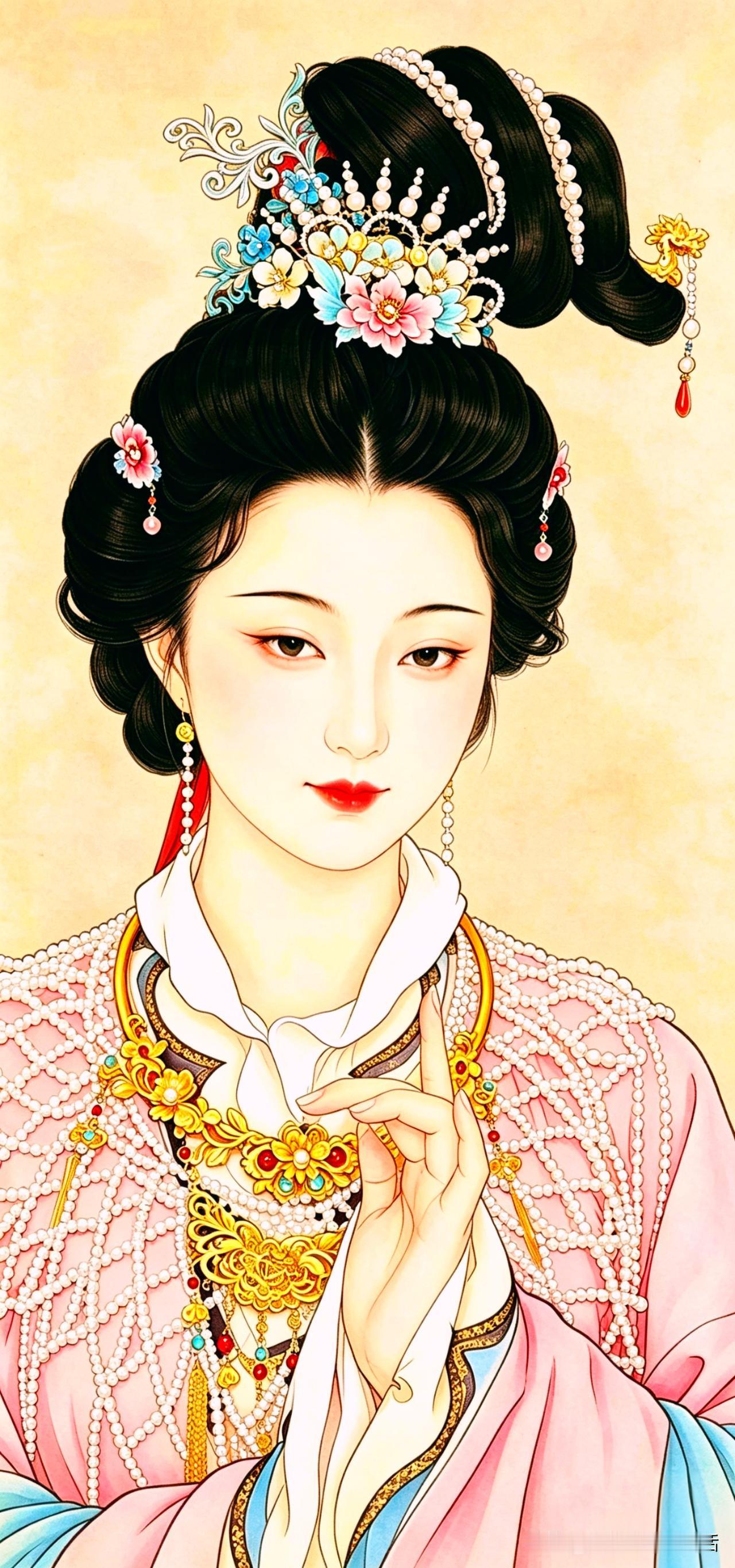 仕女图欣赏