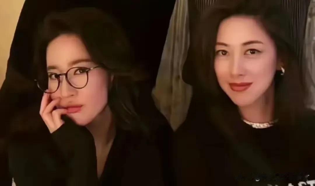 刘亦菲和朱珠一起逛街，还带着朱珠的女儿，原来是朱珠过生日，刘亦菲给她庆祝。刘亦