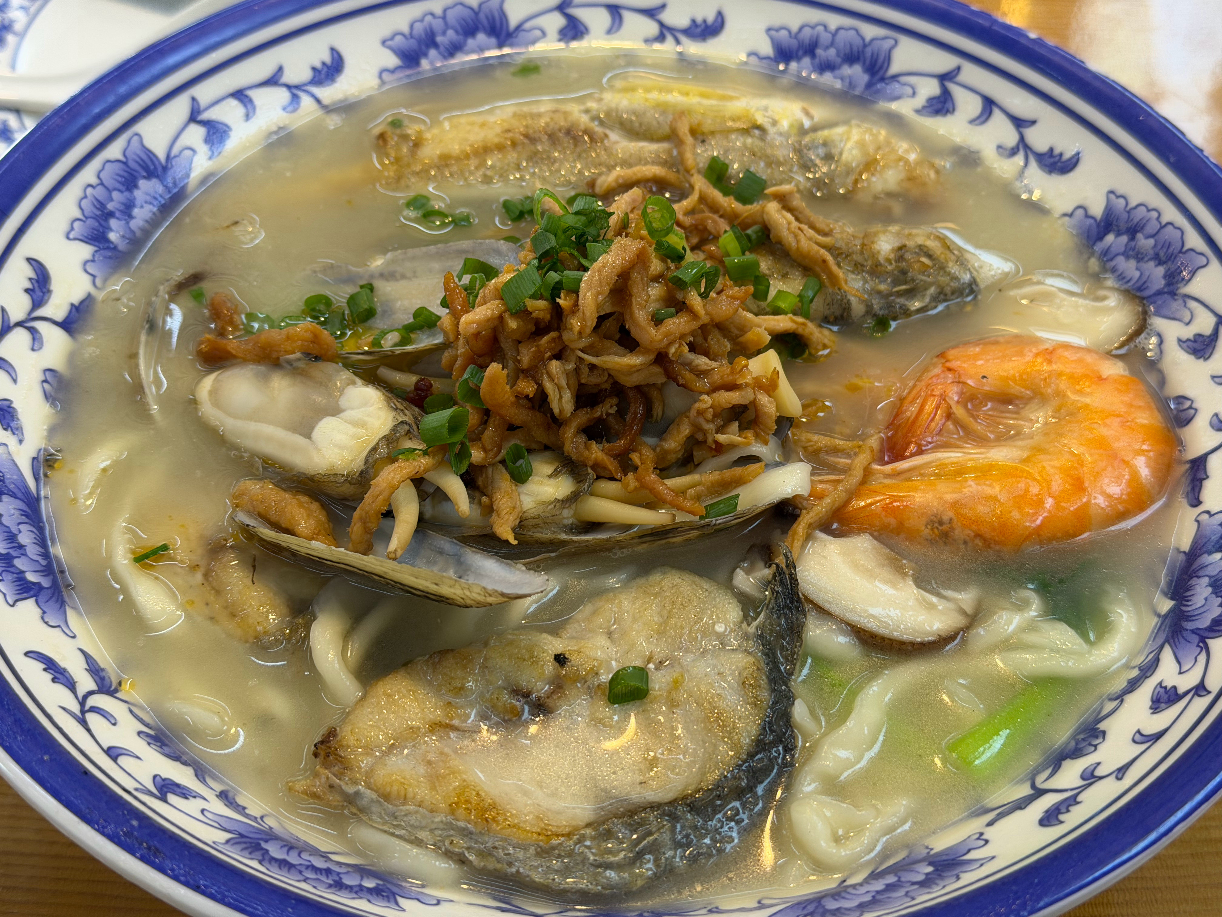 大连58一碗的特色海鲜面每次回来必须吃一碗要不然就白回来了大连