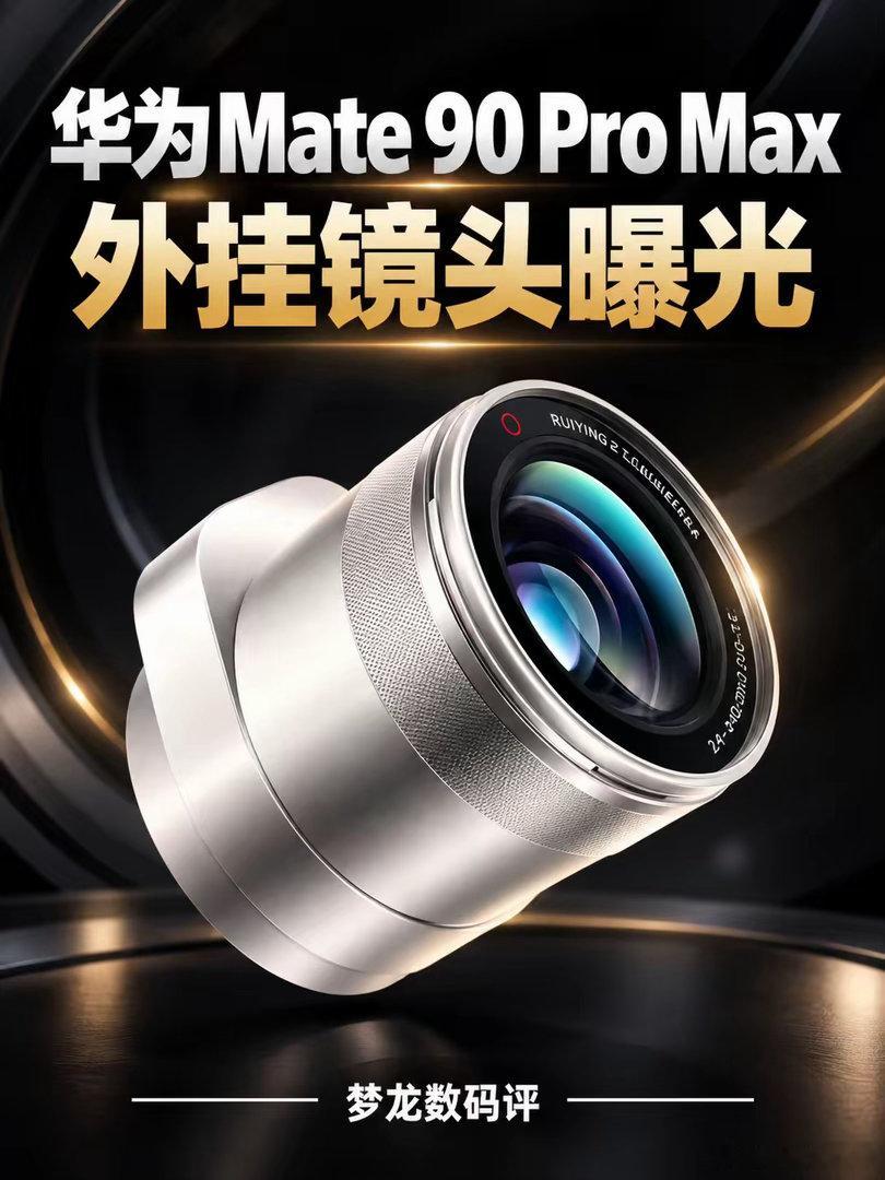华为Mate90ProMax外挂镜头曝光​