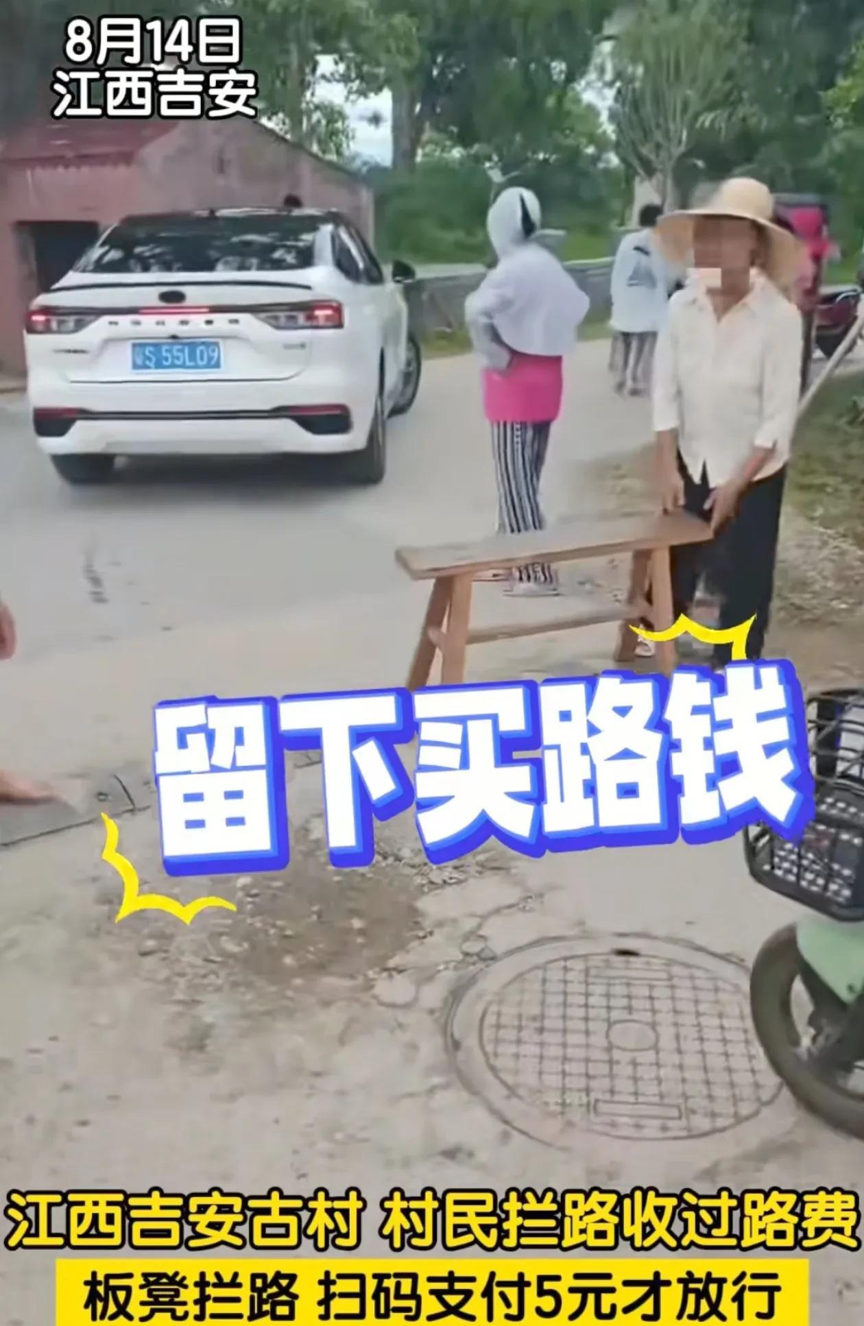 村民拦路收5元过路费后续，已被官方叫停，游客可自由前往景区游玩，8月14日，有网