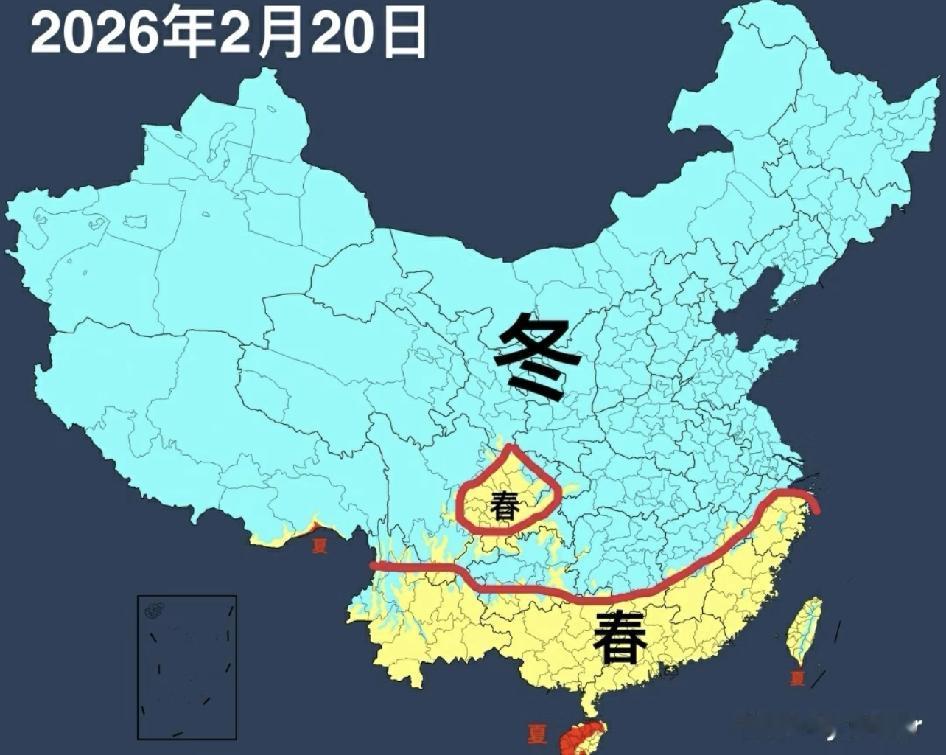 中国进入春天了吗？2月下旬，华南、湖南南部、福建、浙江大部、云南大部和四川盆