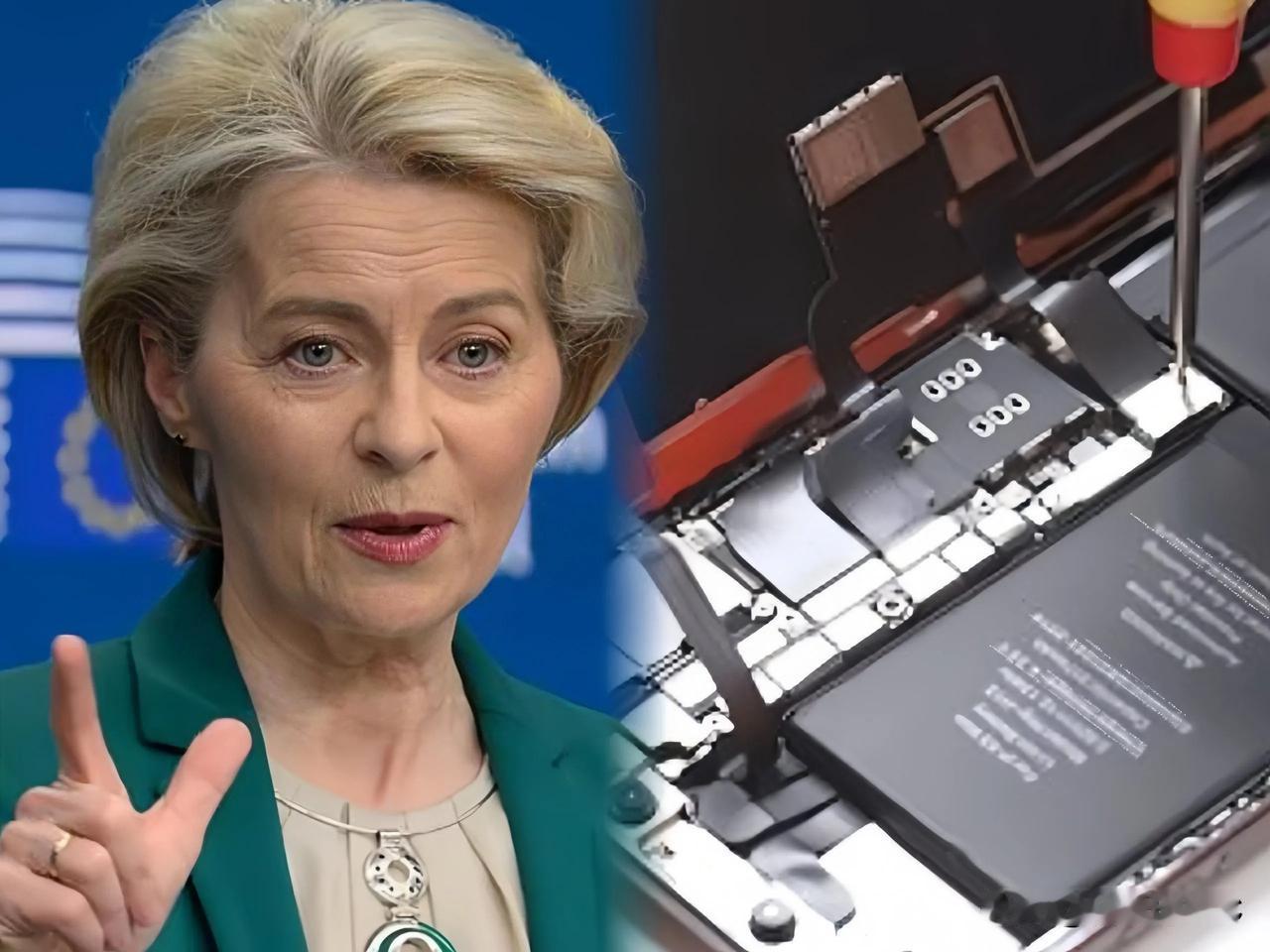 欧盟这回是真把手机大厂的底裤给扒了。10个月后，想在欧洲卖手机，电池必须能让