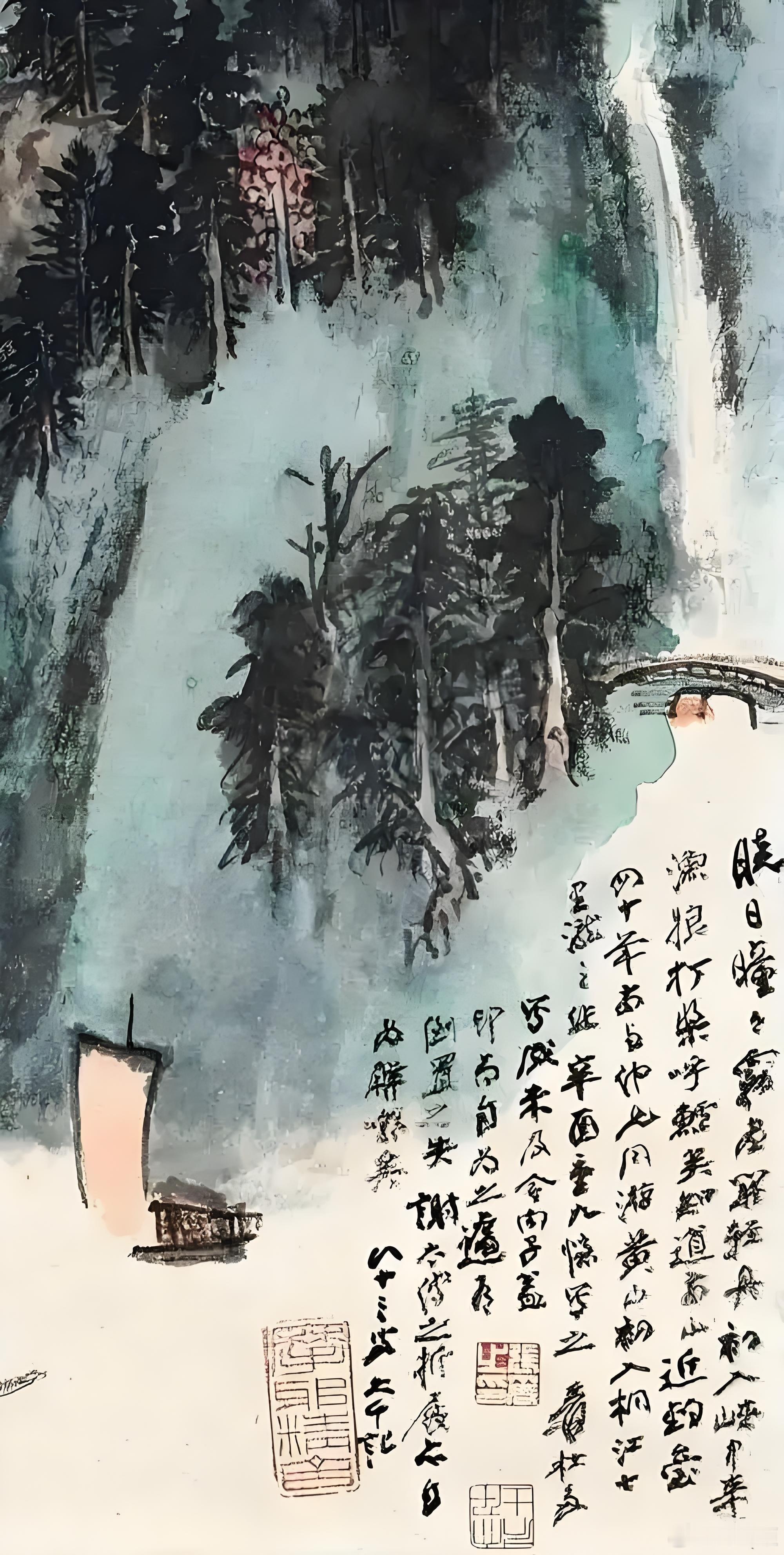 内江国画大师张大千作品赏析3每一幅都价值连城