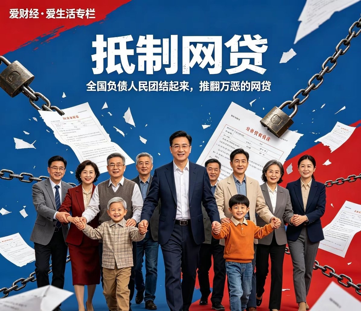 全国负债人民共同呼吁：推翻万恶的网贷！他们不顾借贷人的死活！
