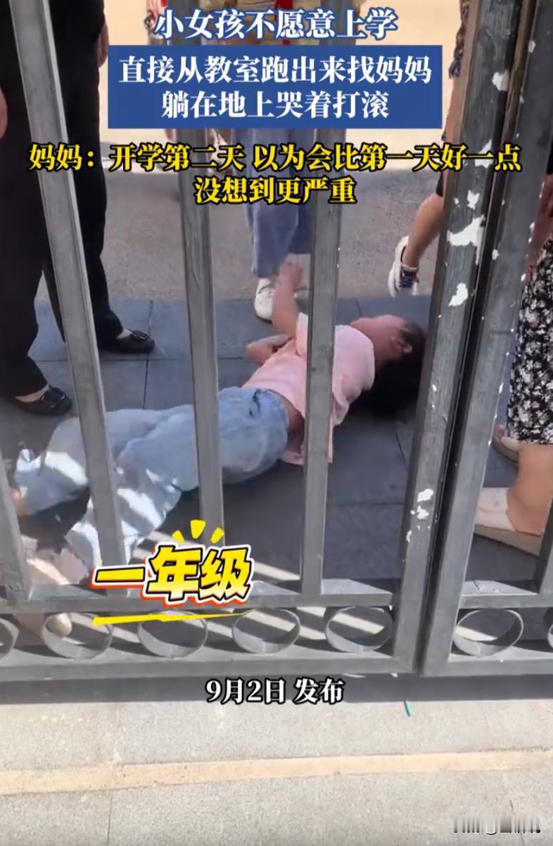 小学一年级开学，本以为孩子第一天哭闹只是短暂不适应，谁知事态愈演愈烈。开学第二天