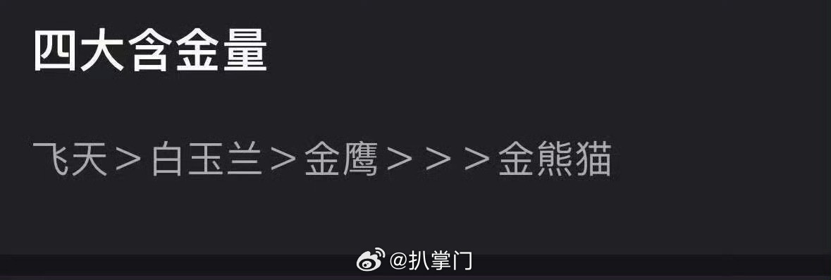 四大主流奖含金量唐嫣拿下金熊猫奖视后，85花就全员凑齐了视后的奖杯哇！赵丽颖、