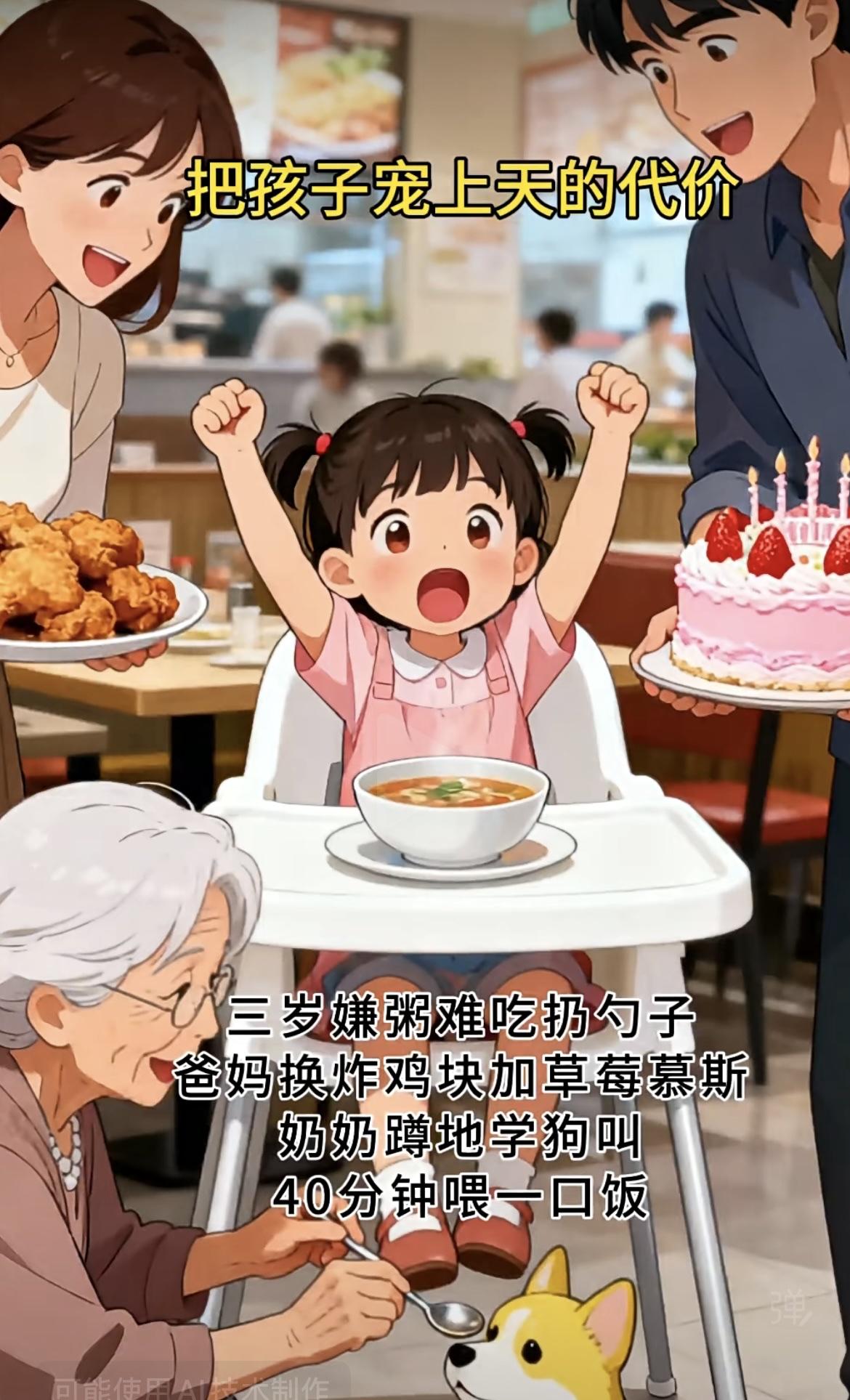 “不要太过度溺爱孩子们了，也是为他们好”😖😖