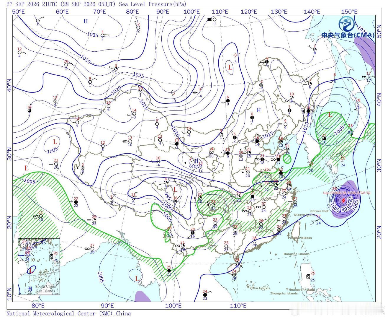 #气象观察团#预计9月28日夜间至10月1日，受较强冷空气影响，江南及其以北地区气温将先后下降4～8