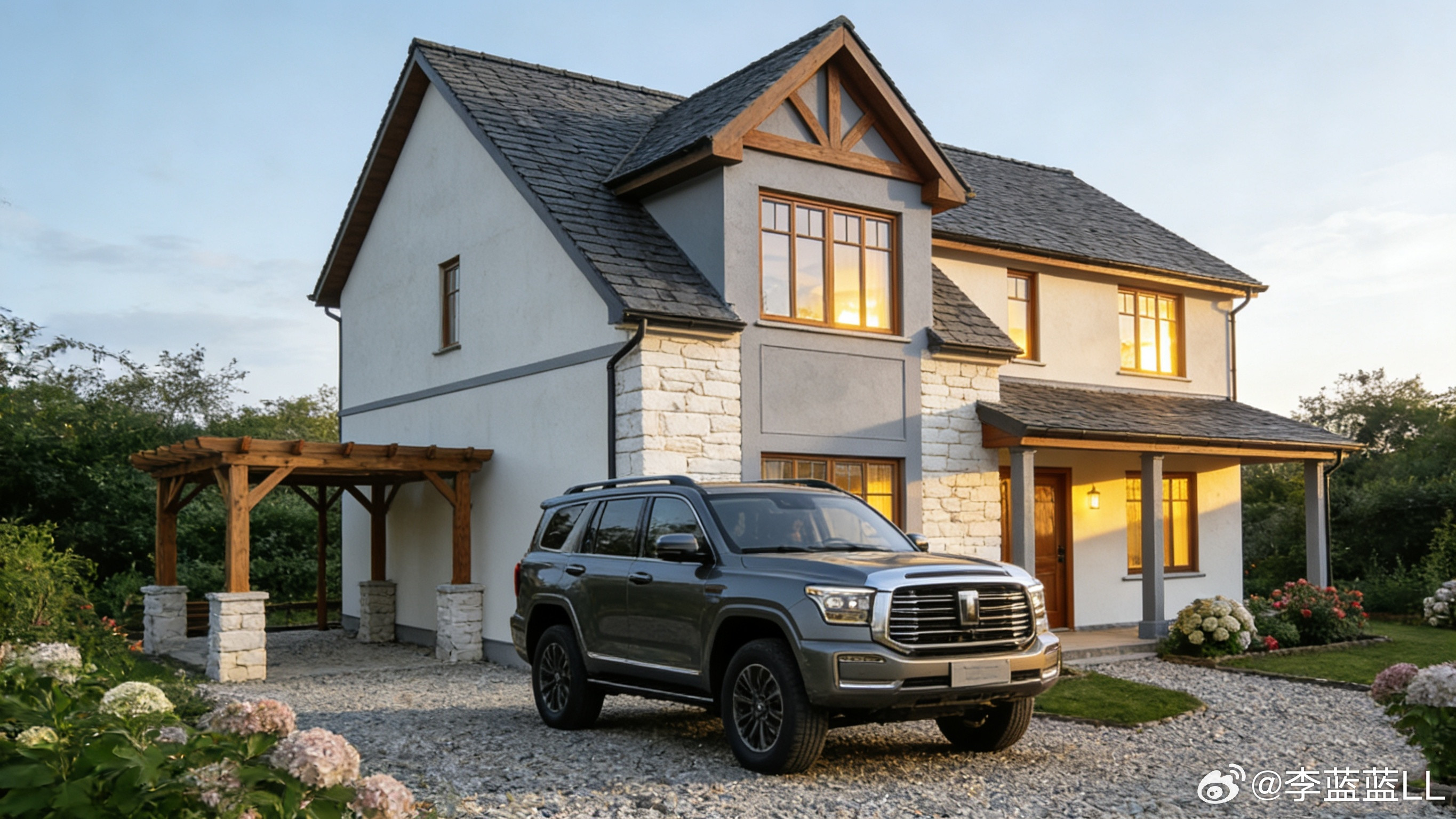 越来越想去村里建这样一套房子了。又安静，又不堵车，还能养一群动物和花花草草。