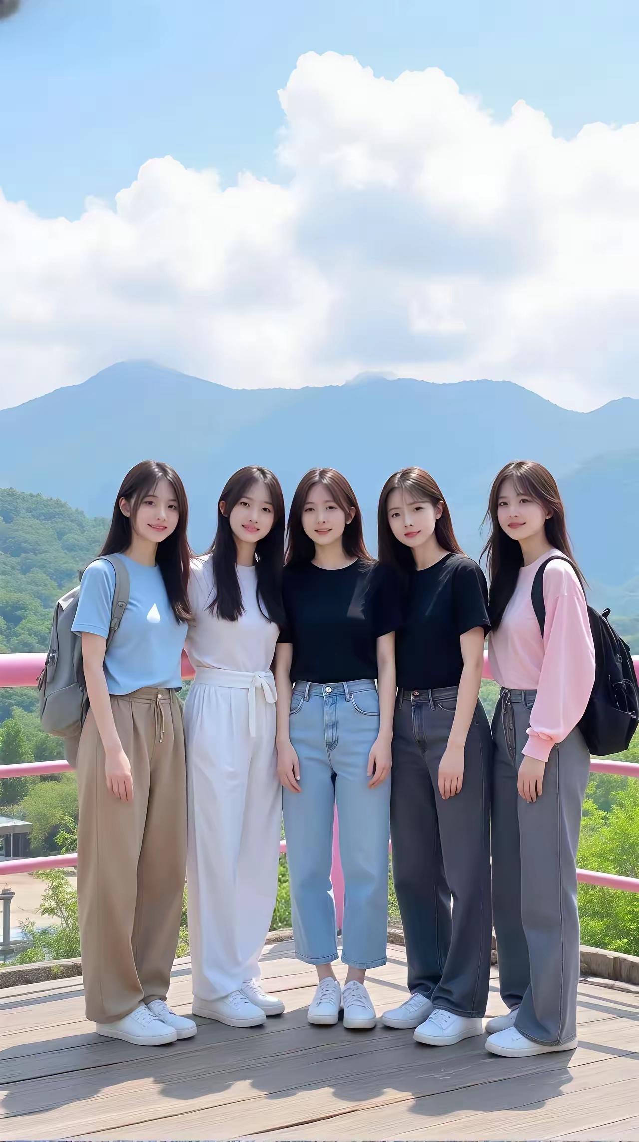 花季少女，天然的美。