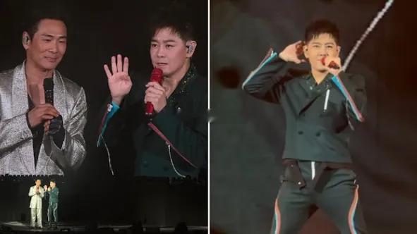 杜德伟入行40年的世界巡回演唱会在香港举行，现场真是星光熠熠！他的活力实在让人惊