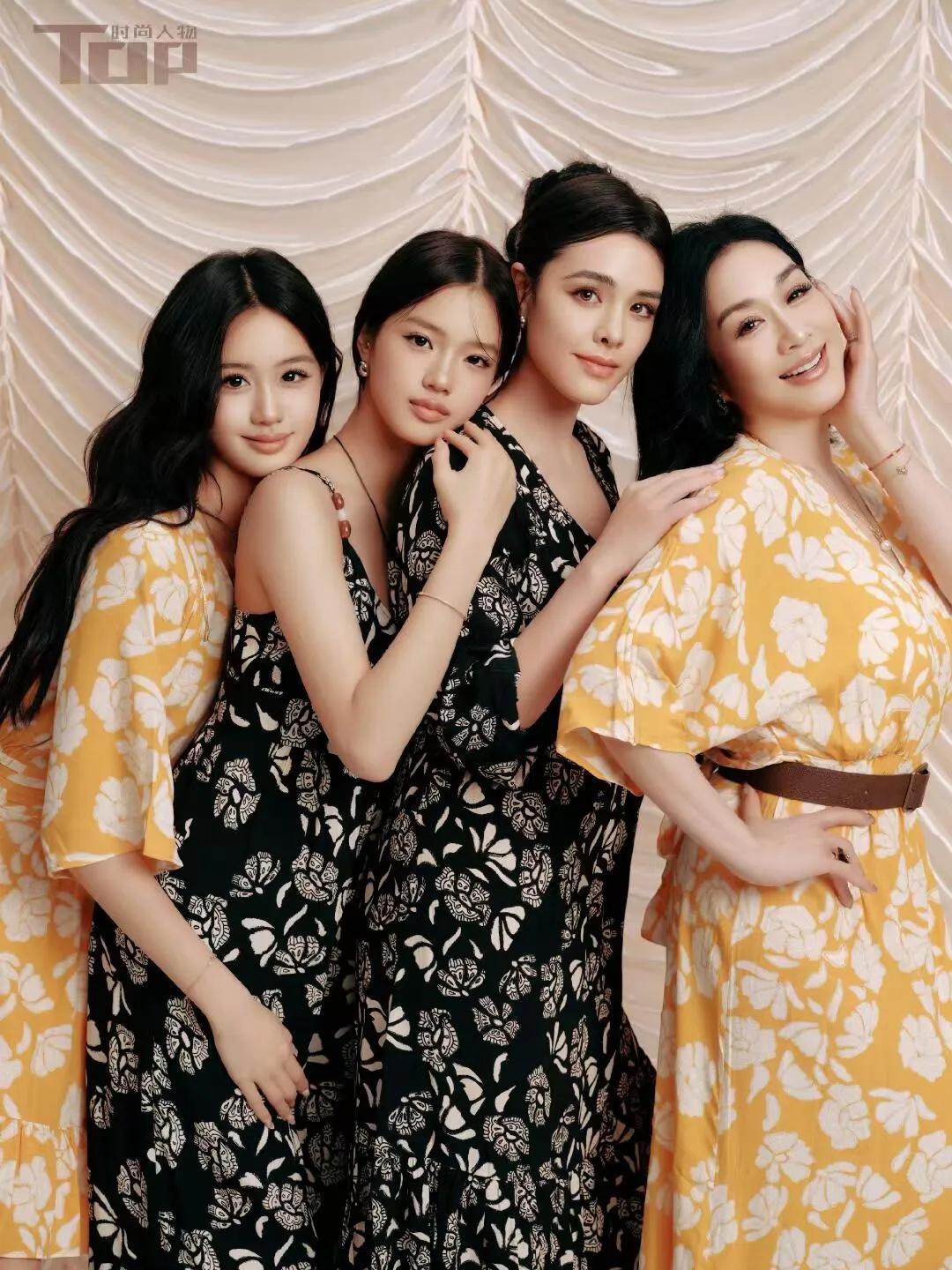 钟丽缇都这么大岁数了，美貌竟然也是无法超越，连几个女儿都无法超越的美！三个女儿都