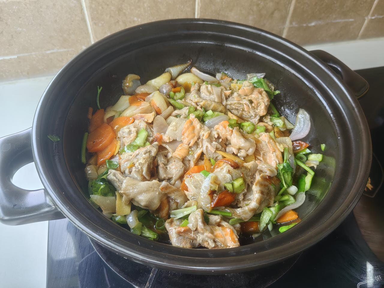 三文鱼边角料，焗一下，美味！