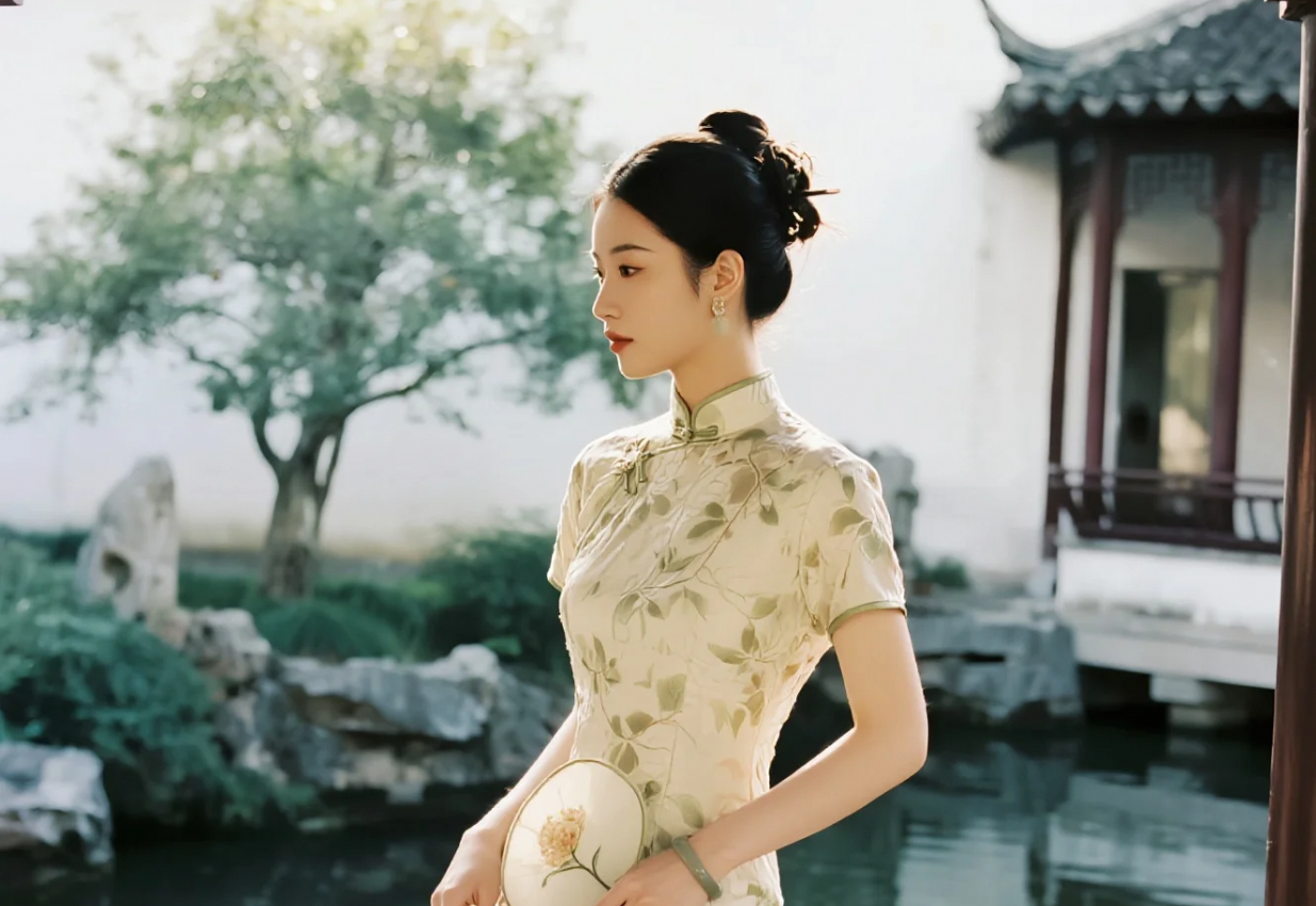 旗袍倩影：花园里的复古风情写真集