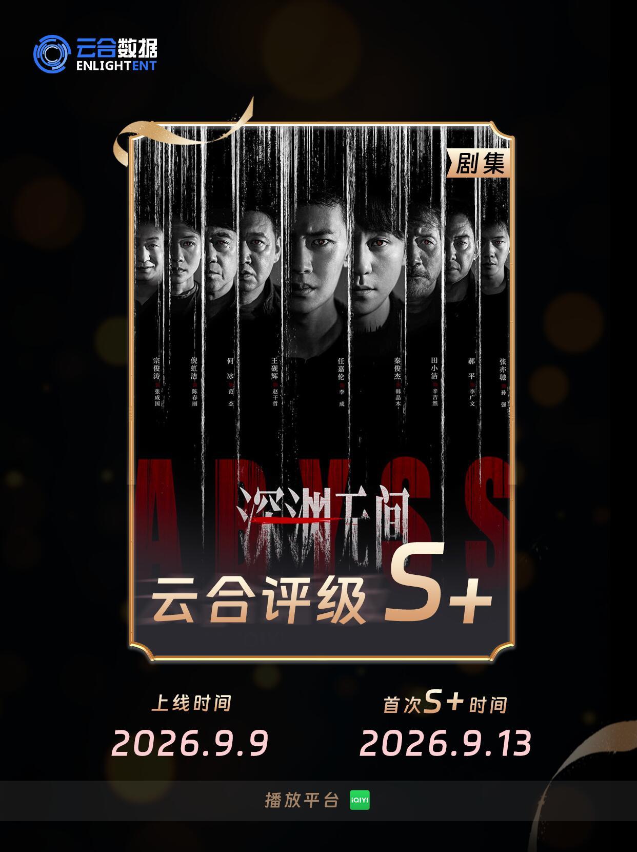 任嘉伦《深渊无间》云合评级s+剧情紧凑，逻辑在线，伏笔超多强烈推荐[吐舌头眯眼睛笑]​​​