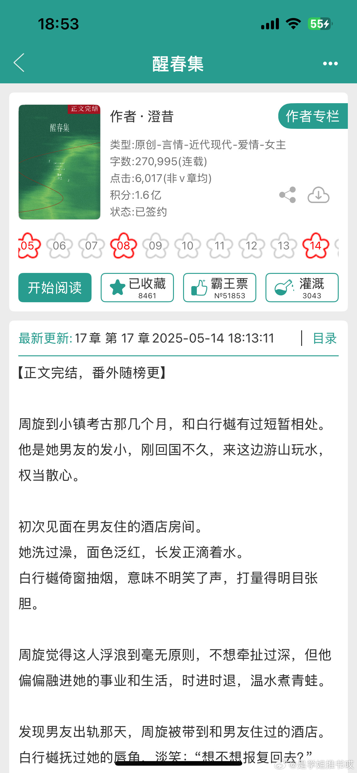 《醒春集》by澄昔撬墙角文学/年龄差/熟男熟女/正文完结嘎嘎带感的近期撬墙角文学
