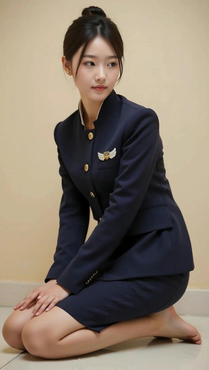 清纯气质空姐。