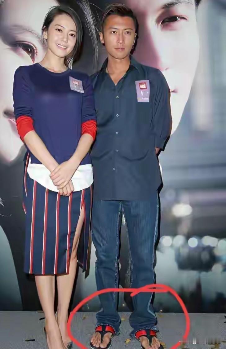 大明星谢霆峰也是人字拖爱好者，逃不出广东隐形富豪的心头好。