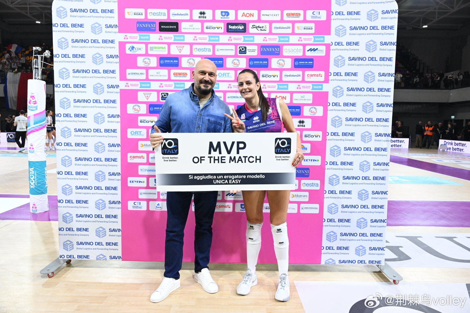 【意甲女排】季后赛¼决赛首回合，斯坎迪奇主场苦战五局3-2（25-20,22-