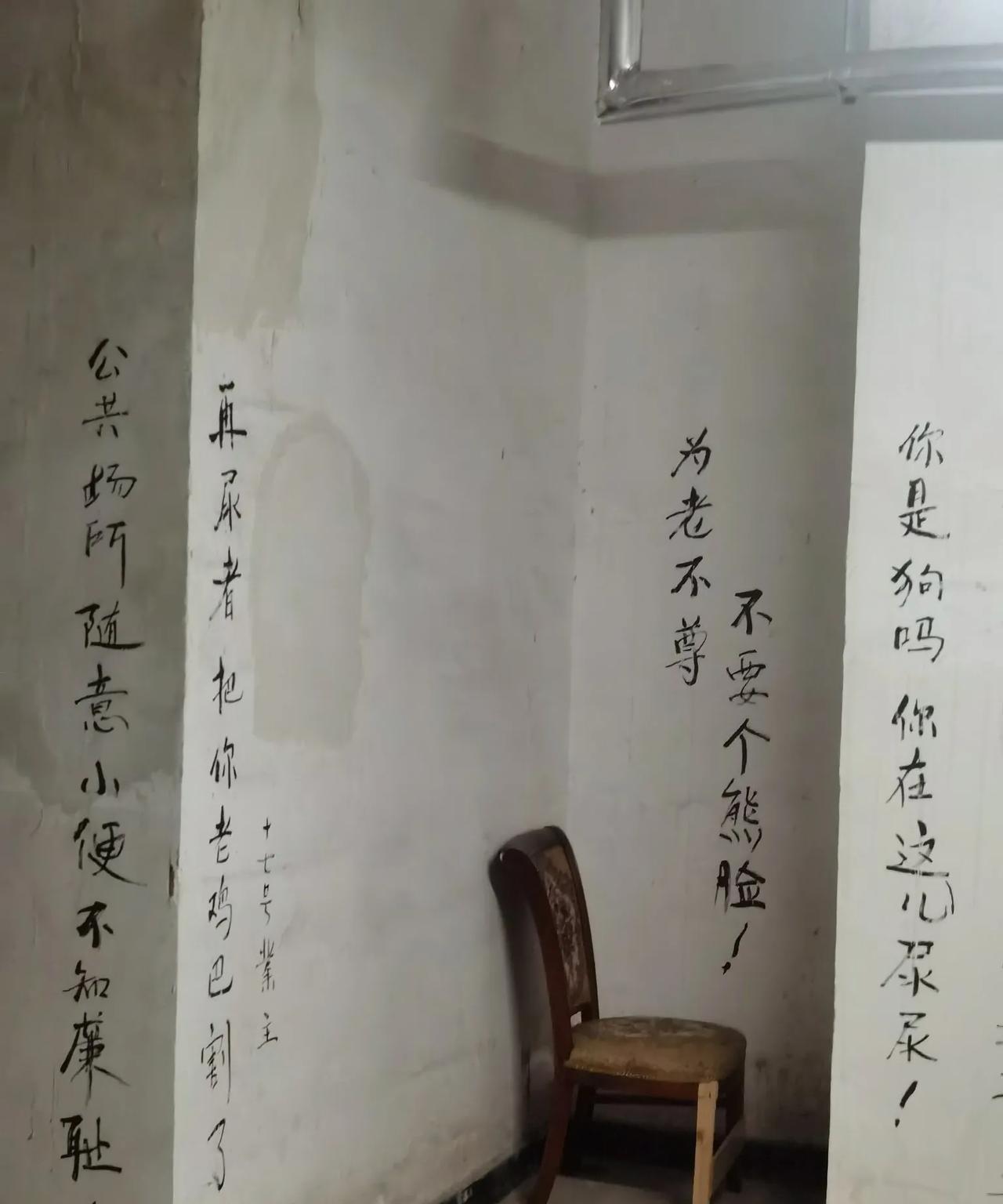 谁更没有素质？昨天在一个商场地下室停车购物，在电梯旁看到下图墙壁上的告