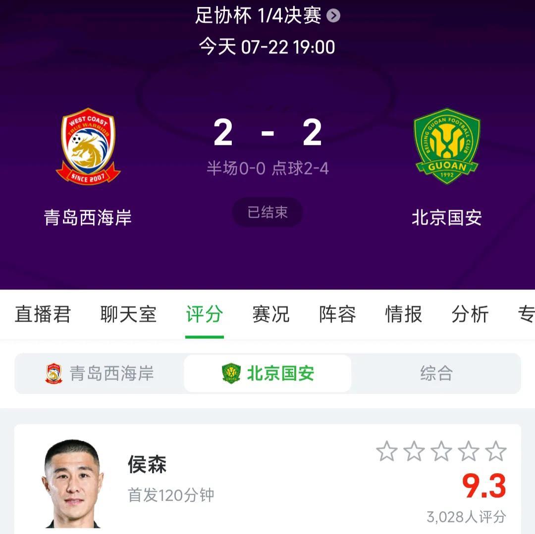 北京国安其实可以考虑一下把重心放在足协杯上了。上一轮联赛主场输给上海申花后，本