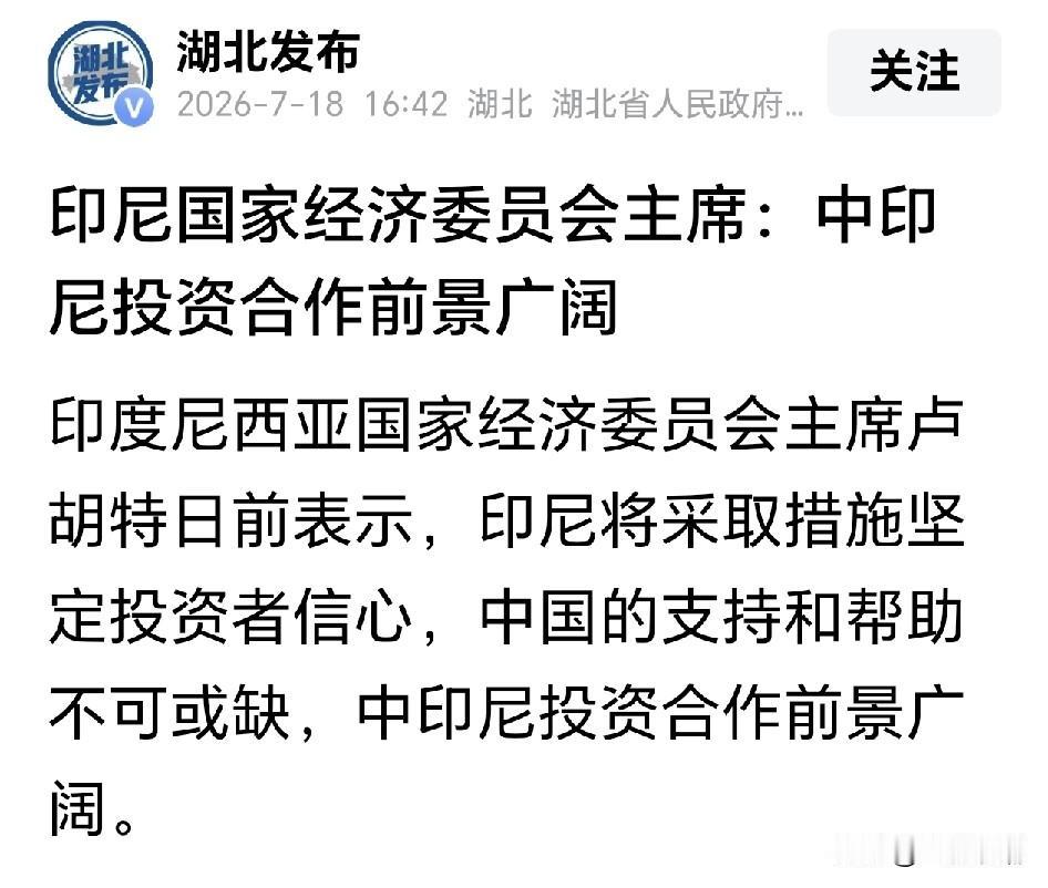 印尼这是怎么了？跪美舔日拉印不灵了？国内经济扛不住了，又跑回来找中国了？