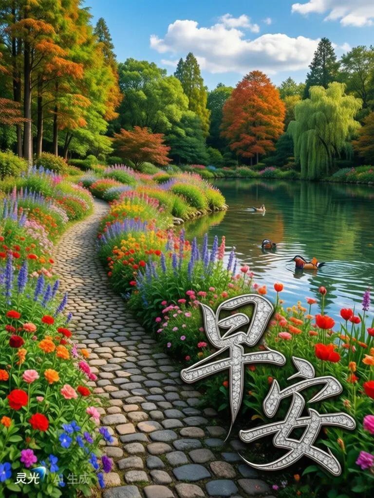 晨光洒落身边，愿所有美好都奔你而来，早安呀。