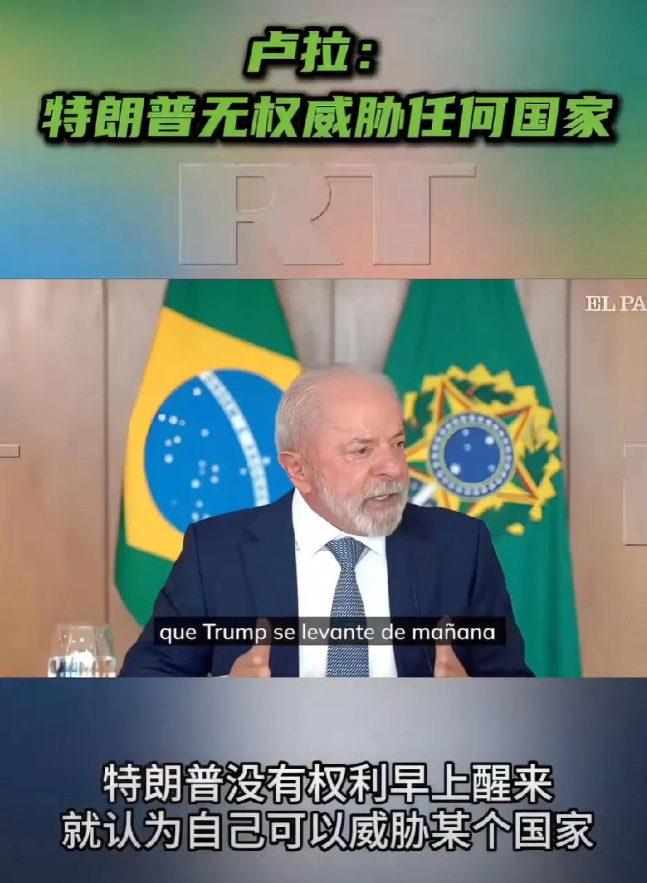 4月16日，巴西总统卢拉在接受西班牙《国家报》采访时表示：“世界处于现在这种状况