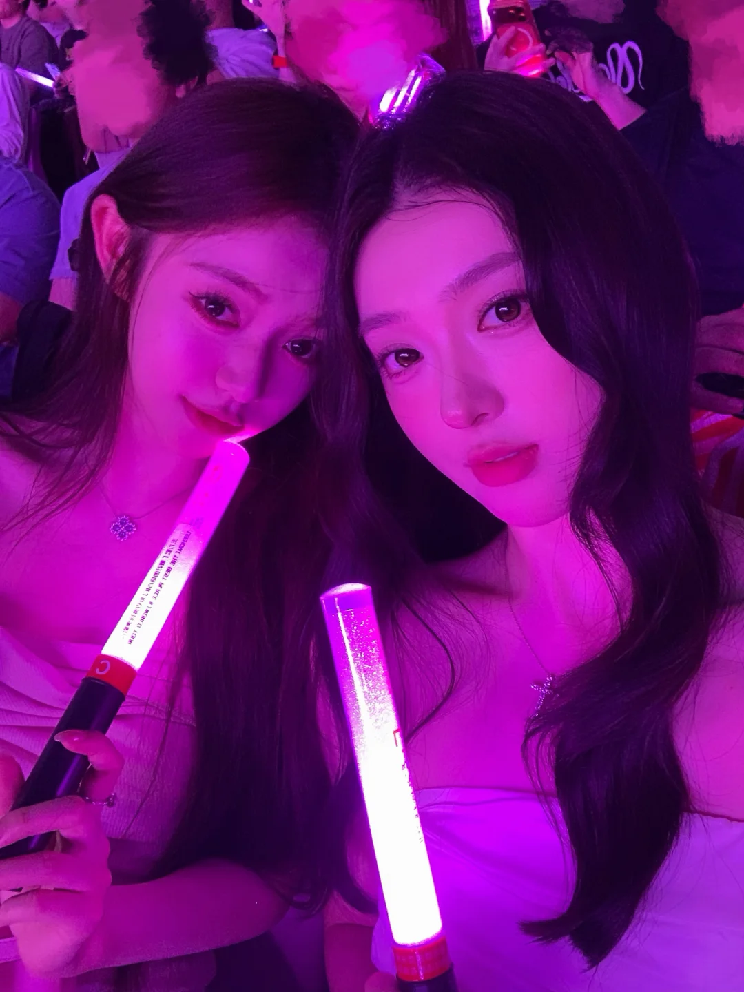 随机丢两个看演唱会的美女👀