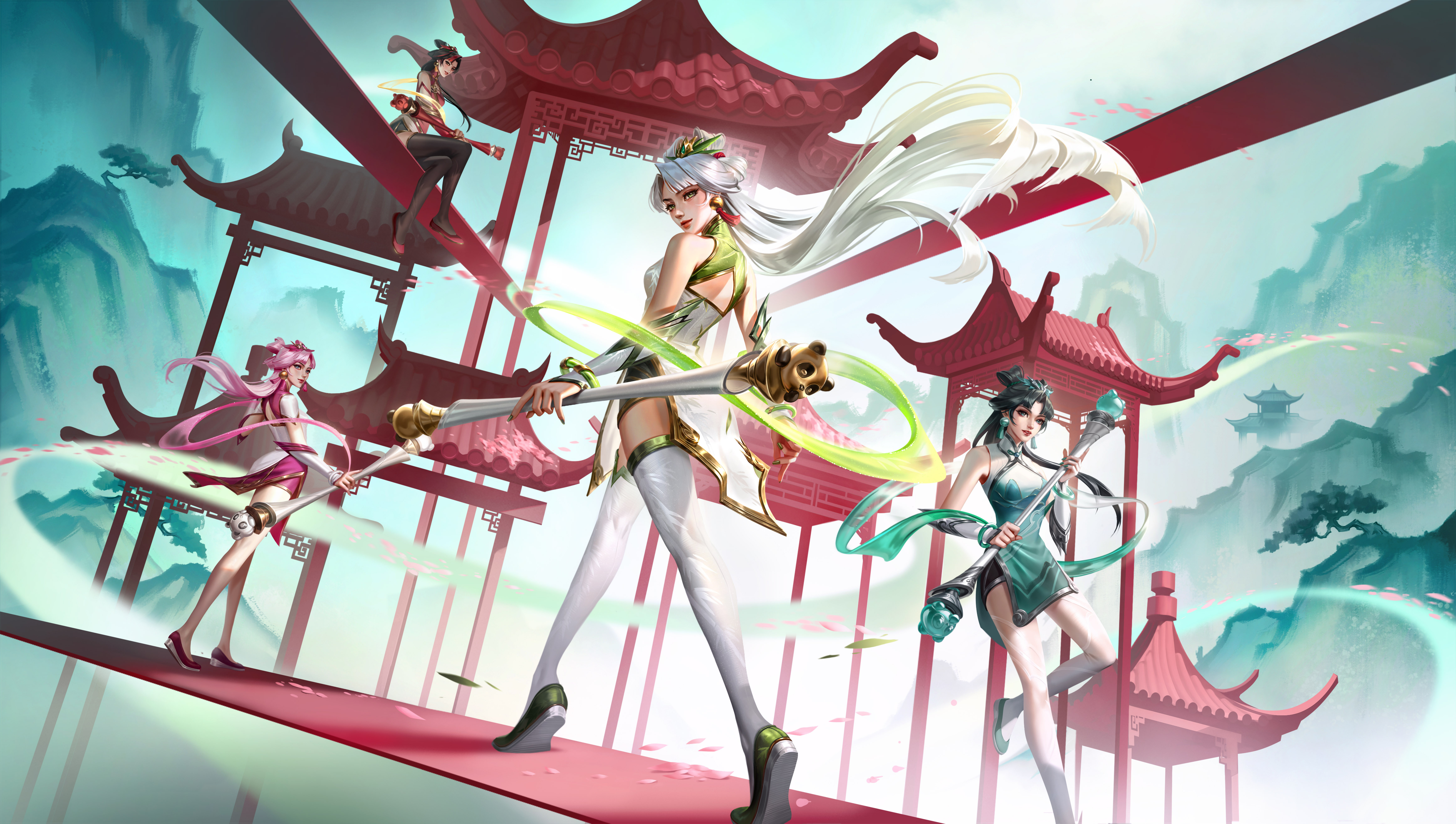 LOL熊猫拉克丝臻彩宣传图（高清无字版）英雄联盟​​​