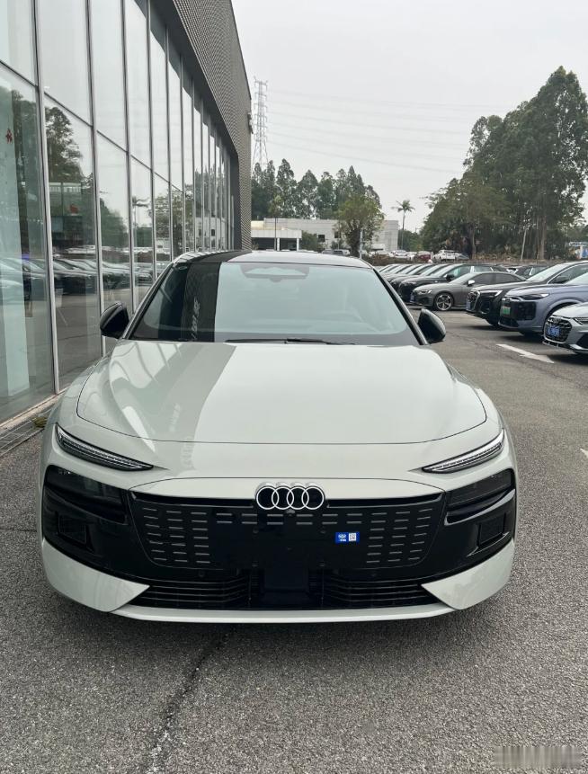 奥迪纯电轿车，外观不错，你们喜欢嘛！