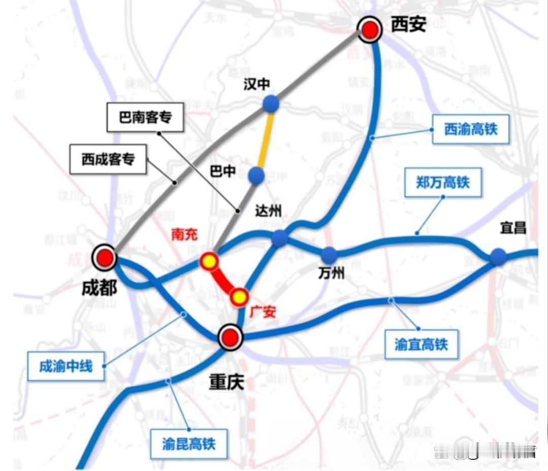 汉中至巴中高铁有可能受新规影响短期内实施难度很大汉中至巴中高铁，是汉巴南高